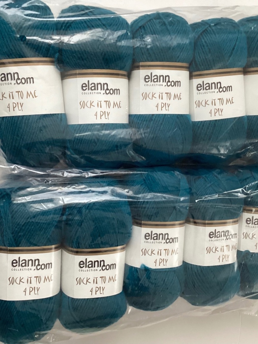 10(50g 229yd) Skein Elann Sock it to Me 4 ply Superwash Nylon Blend Yarn Blue
